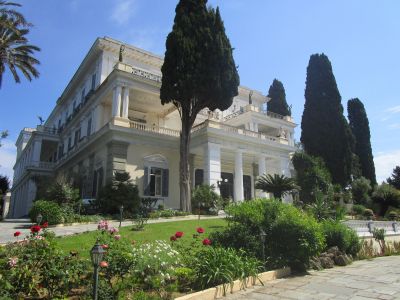 Empress Elisabeth of Austria (Sisi) ordered the construction of the Achilleion Palace in 1890. It is in the Village of Gastouri, on the Greek island Corfu.
