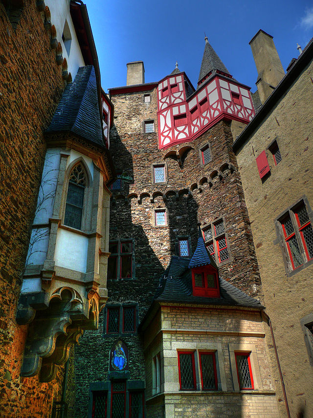 Burg Eltz detail of the tower