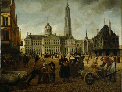 Amsterdam Town Hall in the 17th century