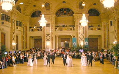 Nowadays there are still balls in the ballroom of the Hofburg