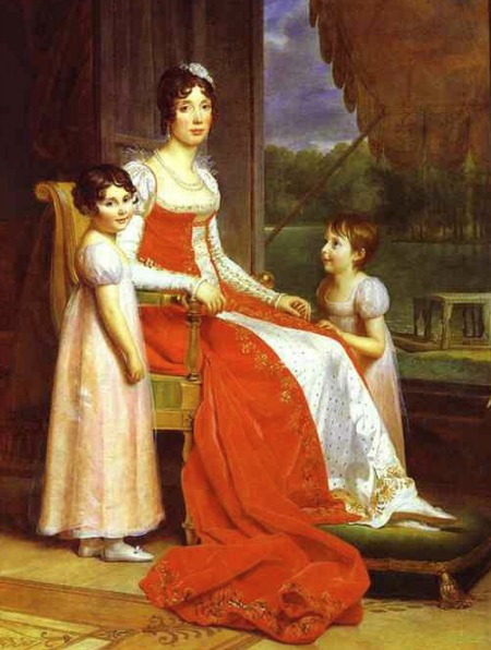Julie Clary, wife of Joseph Bonaparte, with her two daughters