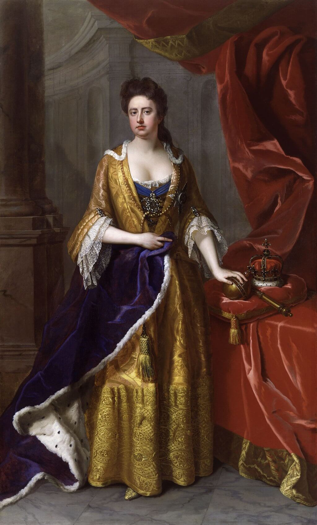 Queen Anne in 1705, by Michael Dahl