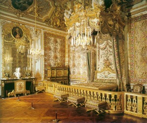The Queen's Bedchamber in the grand appartments, palace of Versailles