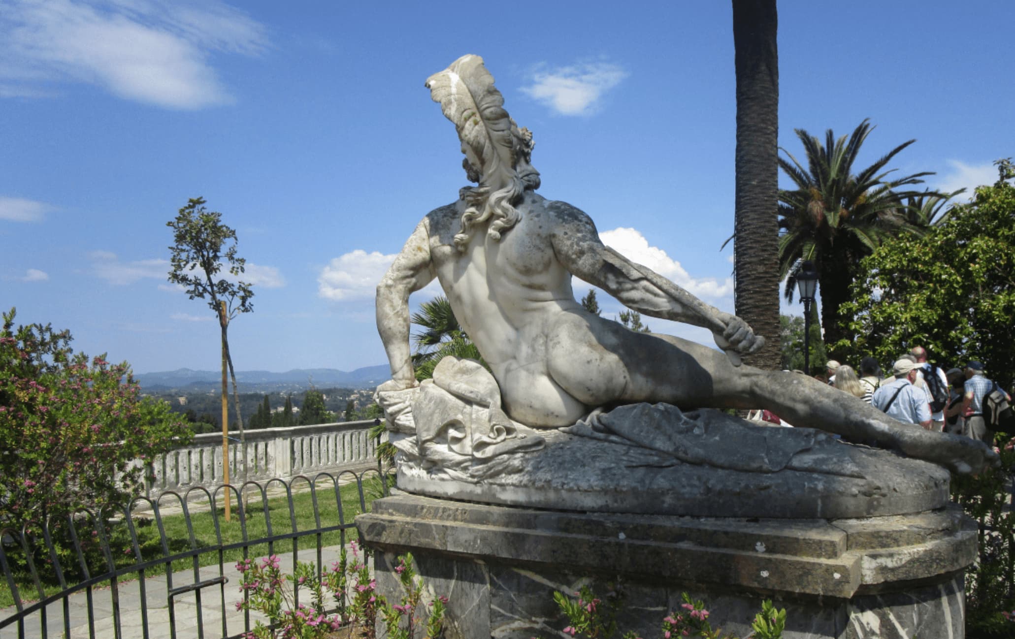 View from the garden of Achilleon- Corfu