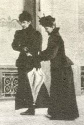 Last picture of Empress Elisabeth (left) taken at Territet a few days before she was assassinated