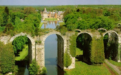 Aqueduct in the garden of Maintenon palace