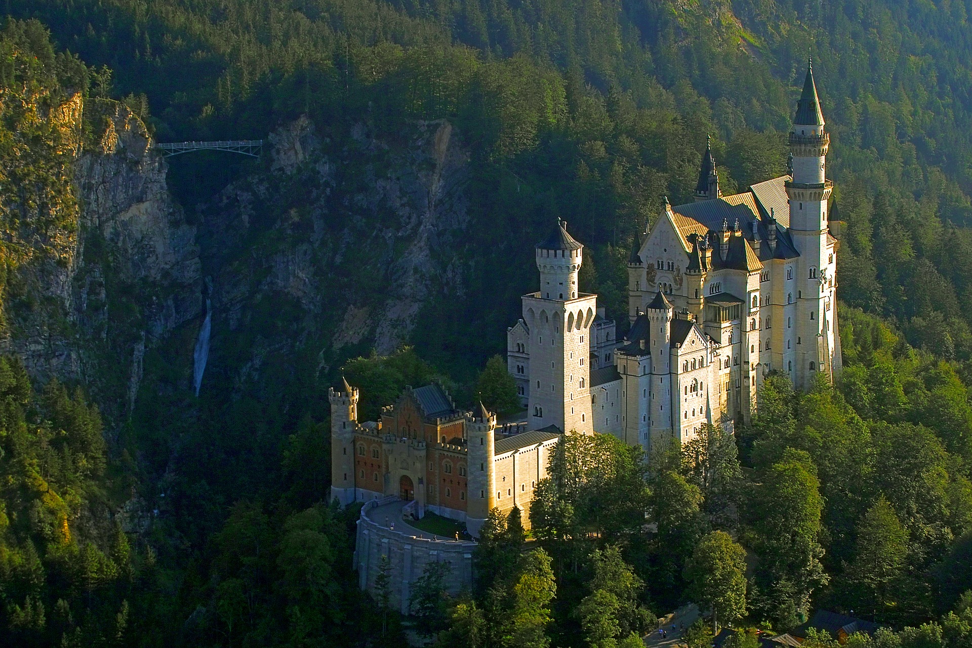Schloss Neuschwanstein is the fairy tale castle build by King Ludwig II of Bavaria.