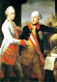 Grand Duke Leopold of Tuscany with his brother Emperor Joseph II in 1769