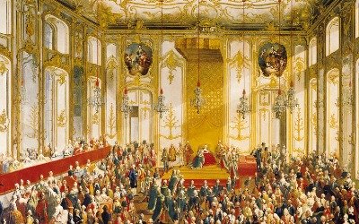 Court Banquet in the Great Antechamber of the Hofburg Palace