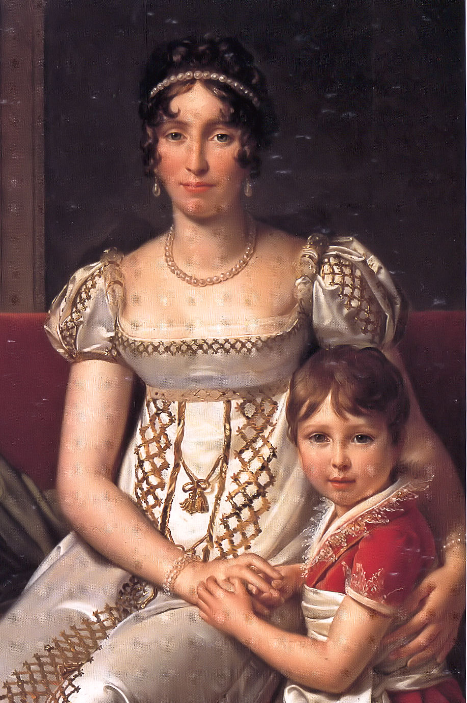 Hortense de Beauharnais with her son Napoleon Charles Bonaparte