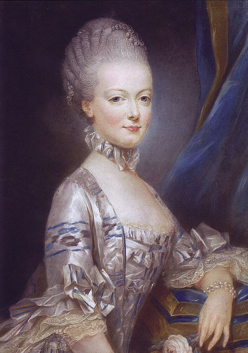 Marie Antoinette at age 14, painted by  
Joseph Ducreux  in 1769