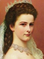 Empress Sisi with the famous braids hairstyle