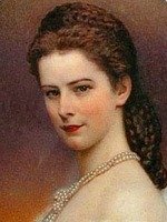 Empress Sisi with the famous braids hairstyle