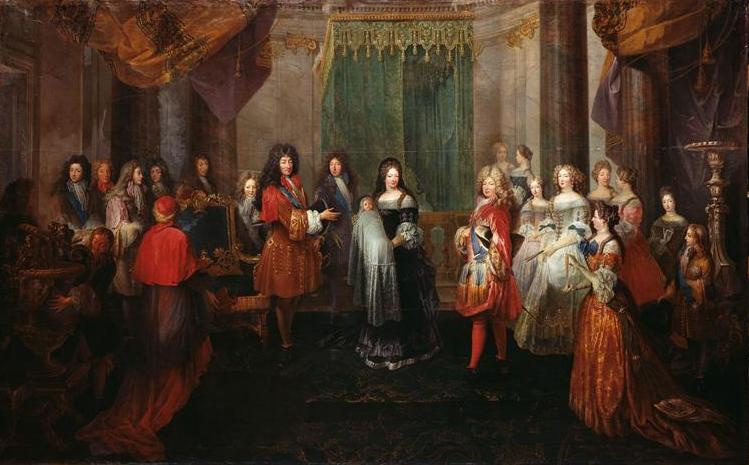 The birth of the Duke of Burgundy at Versailles Palace in 1682