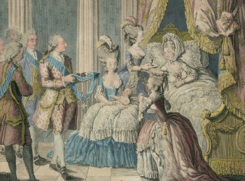 Birth of Louis Xavier Francois, Daupin of France, the first son of Marie Antoinette