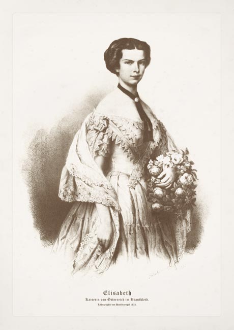Postcard “Elisabeth, Kaiserin von Osterreich im Brautkleid”